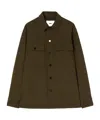 Jil Sander Drop-shoulder Flannel Shirt In Green