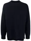 Jil Sander Drop-shoulder Long-sleeve Jumper In Blau