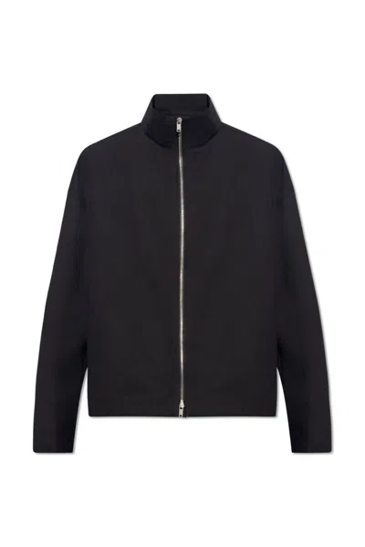 Jil Sander + Drop Shoulder Oversized Fit Jacket In Black
