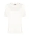 Jil Sander Drop-shoulder Short-sleeved T-shirt In White