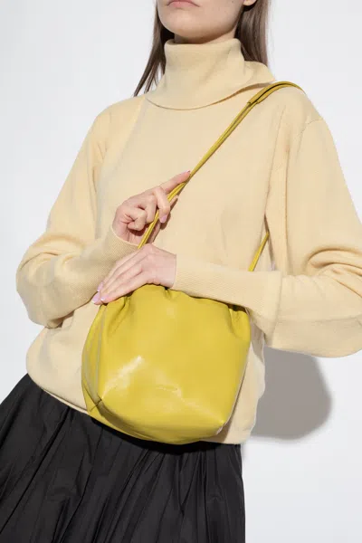 Jil Sander ‘dumpling' Bucket Bag In Green