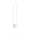 Jil Sander Dumpling Drawstring Mini Bag In White