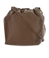 Jil Sander Dumpling Drawstring Shoulder Bag In Green