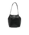 Jil Sander Drawstring-fastening Shoulder Bag In Black