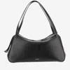 Jil Sander Dune Md Shoulder Bag In Black