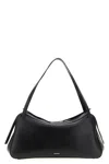 Jil Sander Shoulder Bag With Double Handles And Smooth Finish In Black