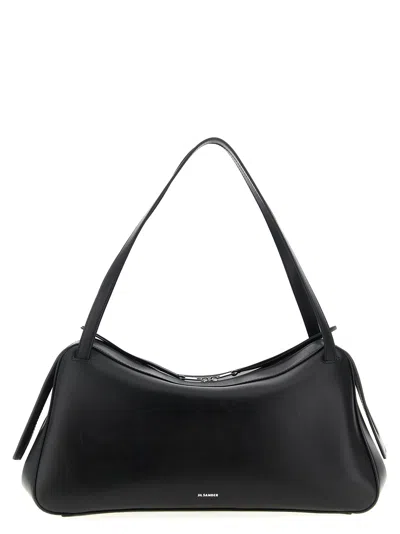 Jil Sander Dune Shoulder Bags Black