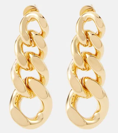 Jil Sander Dw5 Drop Earrings In Gold