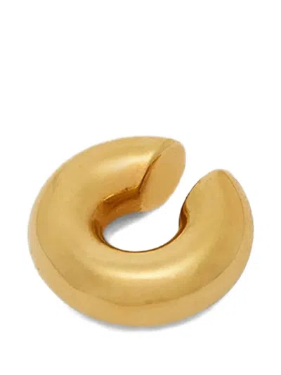 Jil Sander Earcuff Brass Earrings In Gold