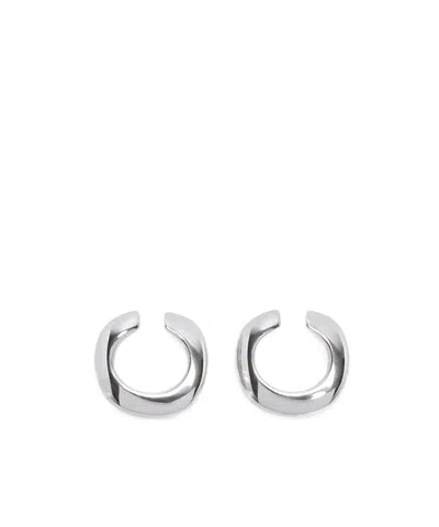 Jil Sander Earcuffs Earrings In Silver