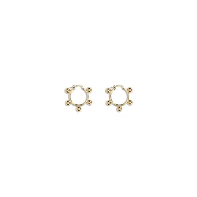 Jil Sander Earrings 1338 In Gold
