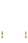 Jil Sander Metal Cone Stud Earrings In Gold