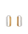 Jil Sander Two Tone Earrings In Multi