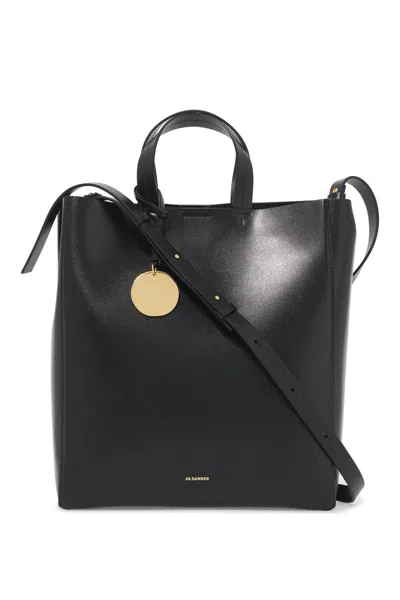 Jil Sander Ed  Bonded Tote In Black