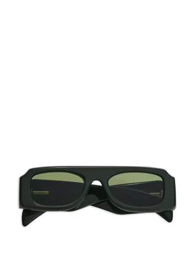 Jil Sander Edition 4 Rectangle-frame Sunglasses In Green