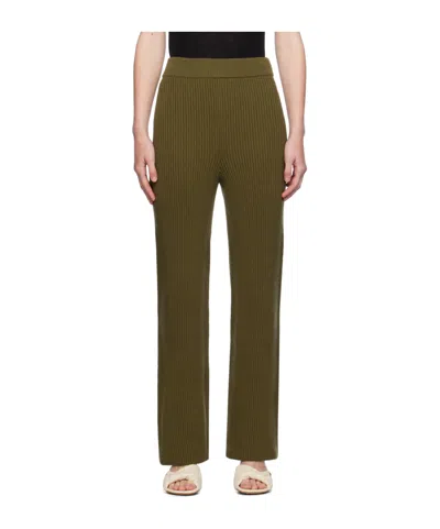 JIL SANDER RIBBED TROUSERS
