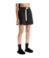 Jil Sander Silk And Nylon Shorts With Belt In A In Multicolor