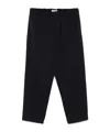 Jil Sander Gabardine Wool Trousers In Black