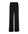 Jil Sander Womens  Straight-leg High-rise Woven-blend Trousers In Black