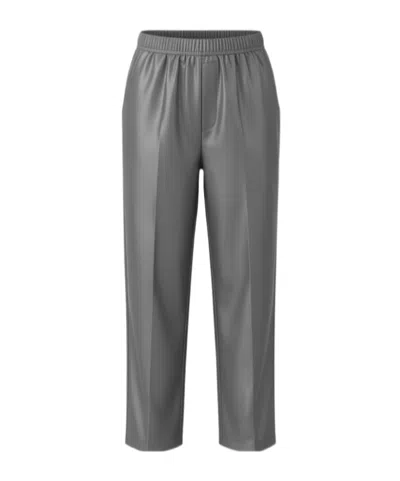 Jil Sander Elastic Waist Casual Pants In Gray