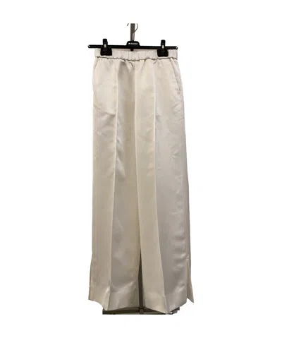Jil Sander Elastic Waist Casual Pants In Nude