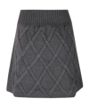 Jil Sander Elastic Waist Skirt In Black