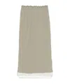Jil Sander Elastic Waist Skirt In Nude