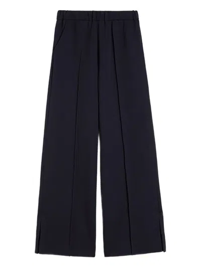 Jil Sander Elastic-waist Trousers In Blue