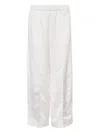 Jil Sander Pants In White Polyamide Polyester In White