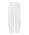 Jil Sander Elastic Waistband Casual Pants In White