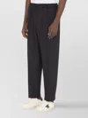 Jil Sander Elastic Waistband Cropped Trousers With Flap Pockets