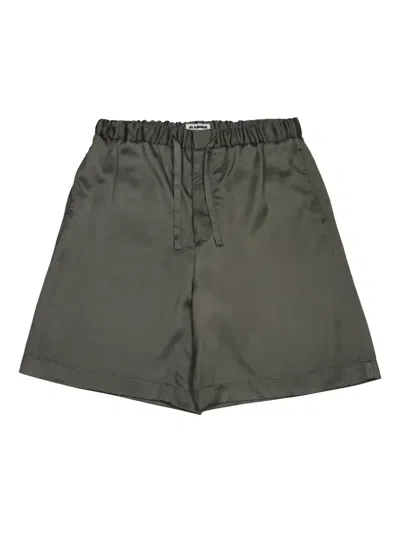 Jil Sander Elastic-waistband Shorts In Green
