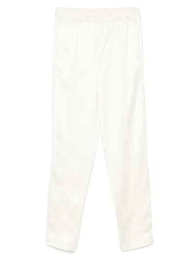 Jil Sander Elasticated Straight-leg Trousers In Neutral