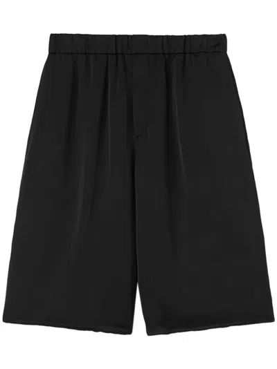 Jil Sander Elasticated-waist Shorts In Schwarz