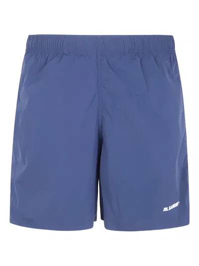 Jil Sander Boxer Shorts Featuring Single Back Pocket In Blue