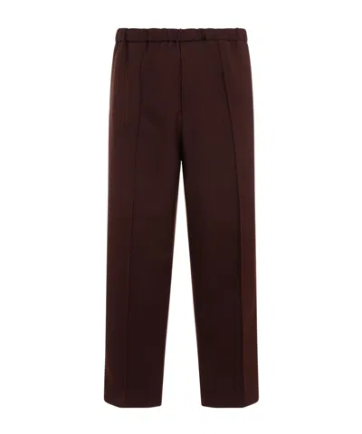 Jil Sander Elasticated-waist Straight-leg Trousers In Black