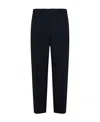 Jil Sander Elasticated-waist Tapered Trousers In Black