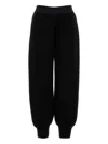 Jil Sander Pantalone Jogging In Misto Lana Nera  Donna In Black