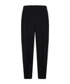 Jil Sander Elasticated-waist Tapered Trousers In Black