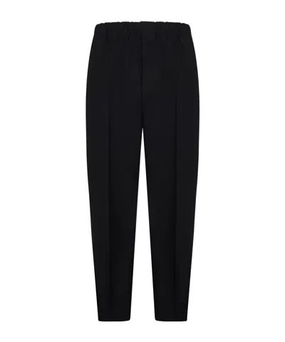 JIL SANDER JIL SANDER ELASTIC WAIST TAPERED TROUSERS