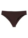 Jil Sander Elasticated-waistband Bikini Bottoms In Brown