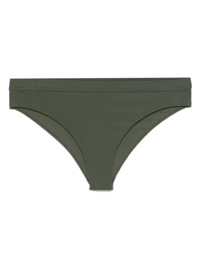 Jil Sander Elasticated-waistband Bikini Bottoms In Green
