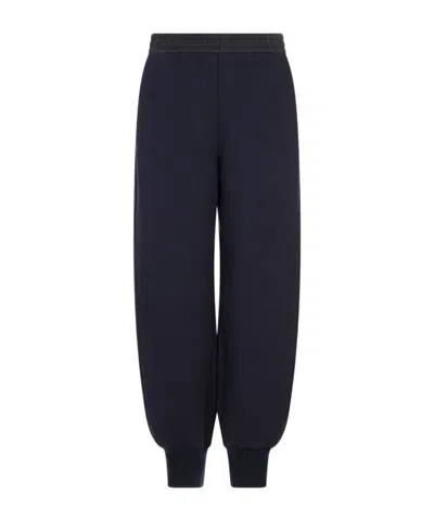 Jil Sander Elastic Waist Sweatpants In Blue