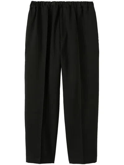 Jil Sander Elasticated-waistband Trousers In Black