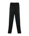 Jil Sander Elasticated-waistband Tapered Trousers In Black