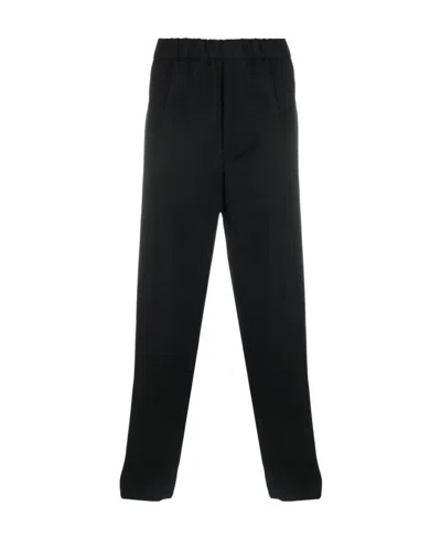 JIL SANDER JIL SANDER ELASTICATED-WAISTBAND TAPERED TROUSERS