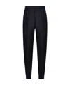 Jil Sander Elasticated Wool Track Pants In Black