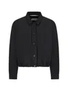 Jil Sander Elasticated-hem Jacket In Black
