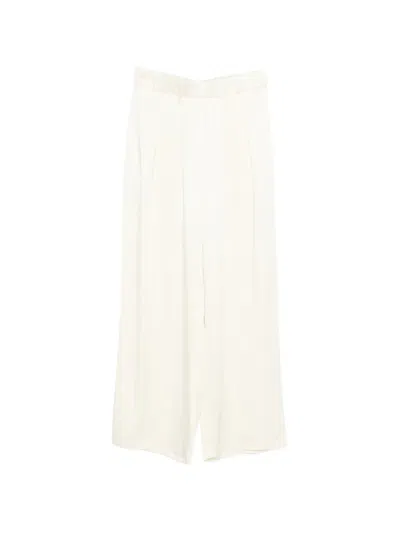 Jil Sander Elasticated-waistband Palazzo Pants In White
