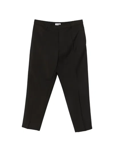Jil Sander Elasticated-waistband Tailored Trousers In Black
